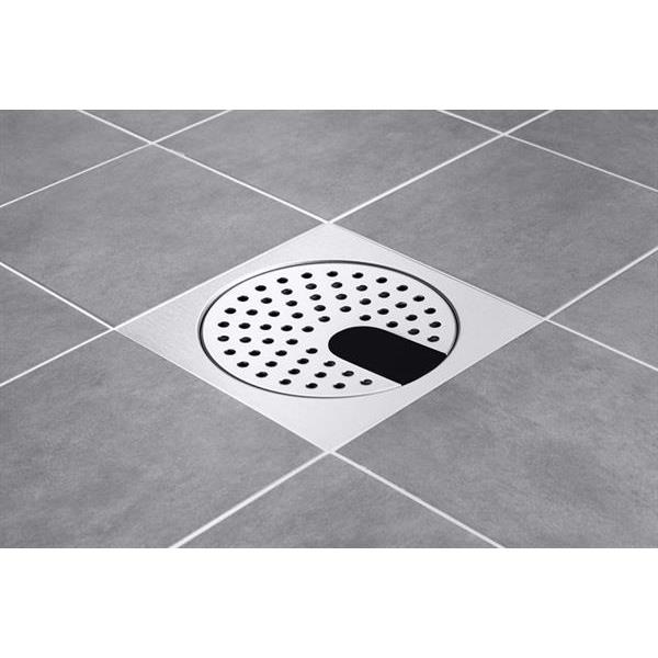 Floor drain cover w/pipe cut 200 x 200 mm
