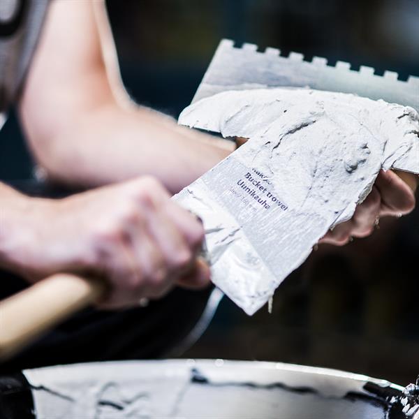 Bucket trowel, Straight neck 180 mm