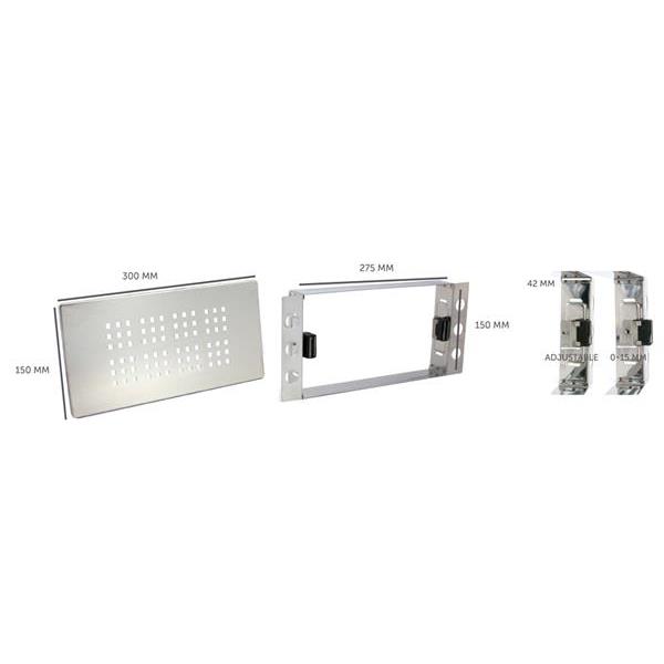 Magnetic inspection grating Köpenhamn 150 x 300 mm