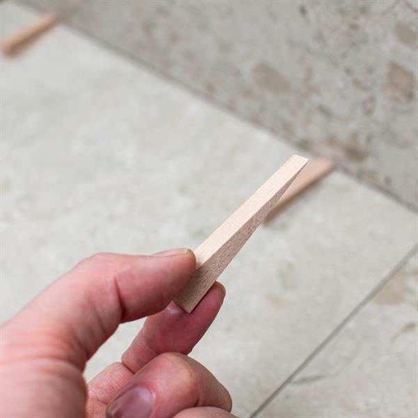 Tile wedges wooden