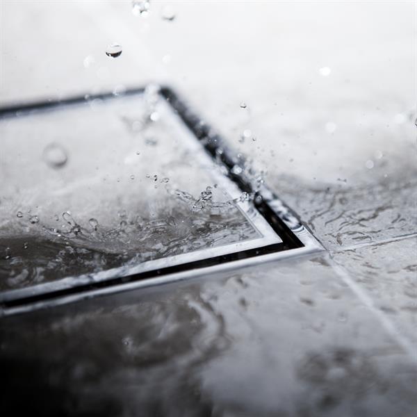 Floor drain cover Tile In Frame 147 Brushed