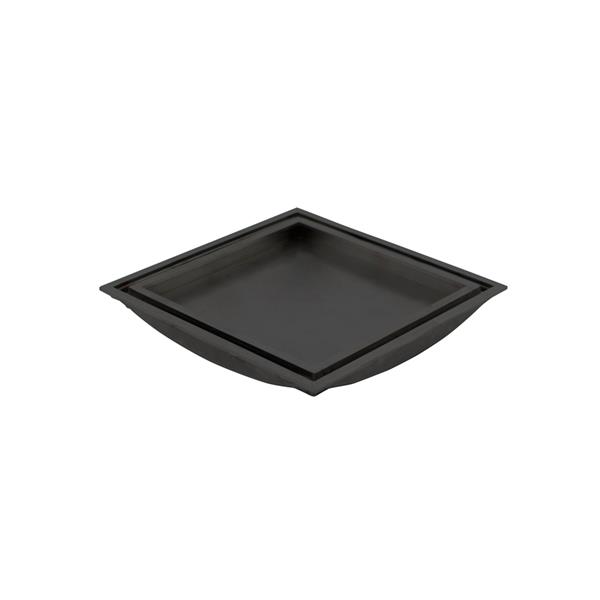 Floor drain cover Tile In Frame 147 Black