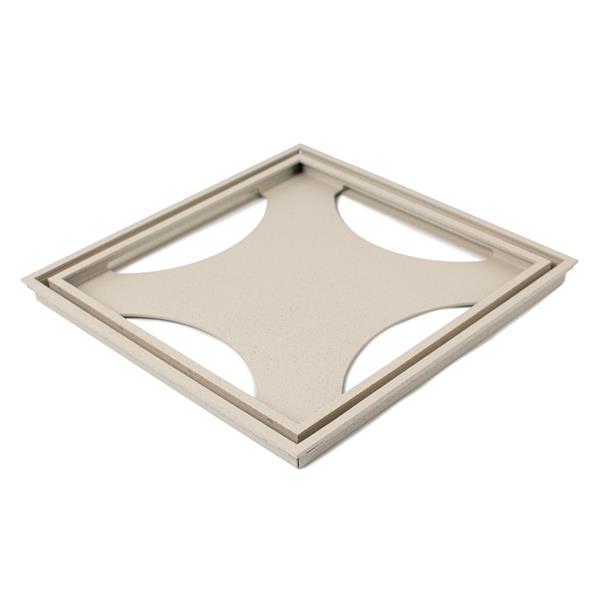Floor drain cover Tile In Frame 200 Sand stone