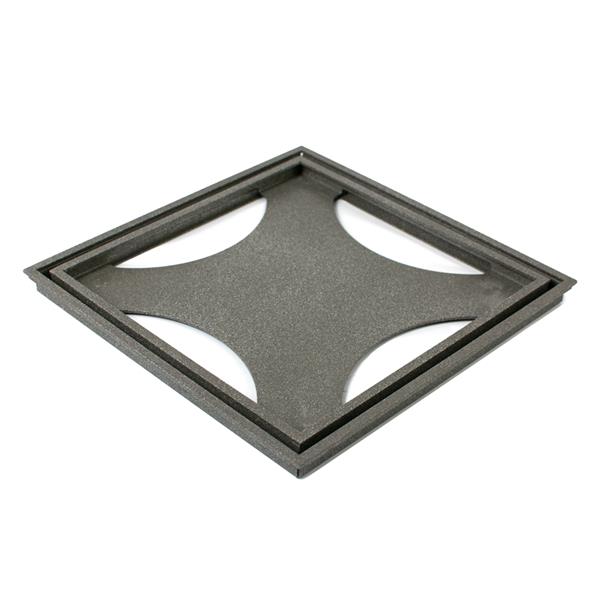 Floor drain cover Tile In Frame 200 Dark Granite