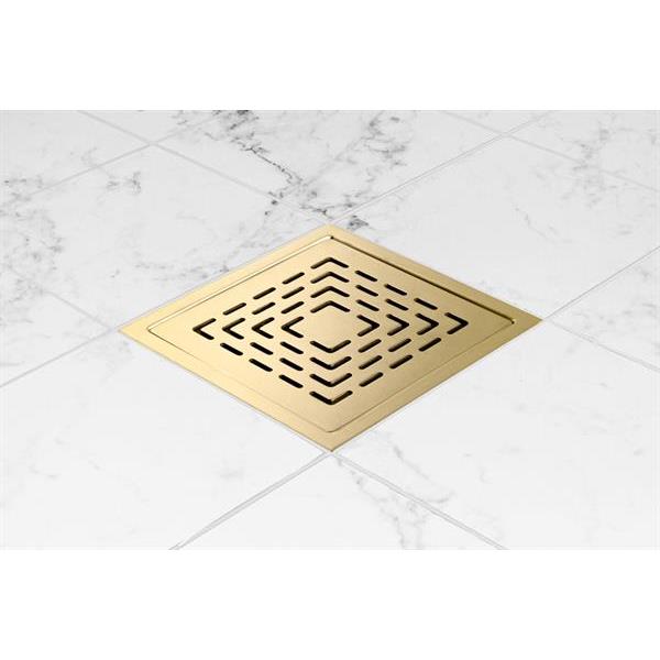 Floor drain cover Milano Lux Brass