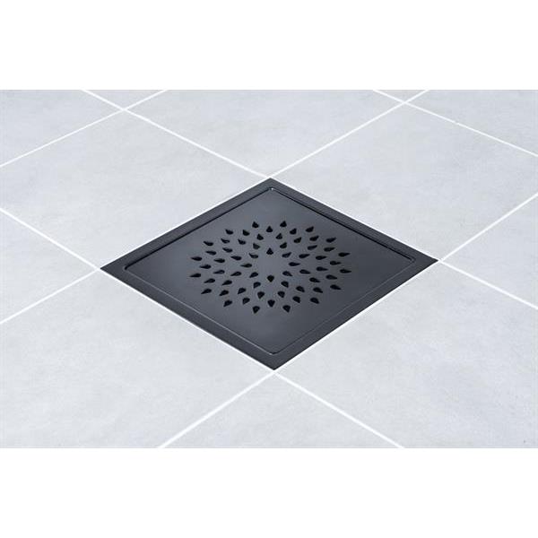 Floor drain cover London Lux Black