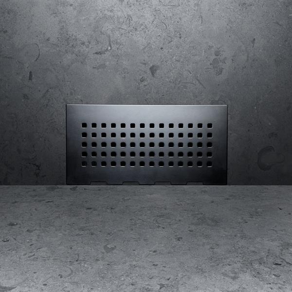 Magnetic inspection Grating Stockholm Black 150 x 300 mm