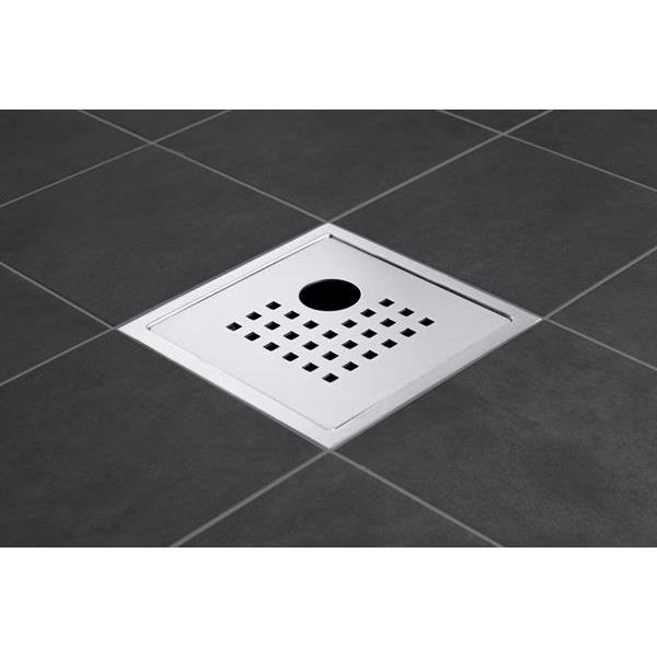 Floor drain cover Stockholm Lux with pipe cut