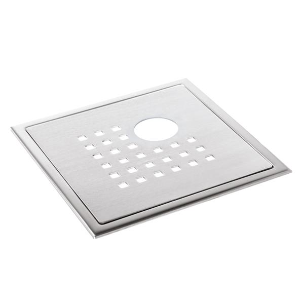 Floor drain cover Stockholm Lux with pipe cut