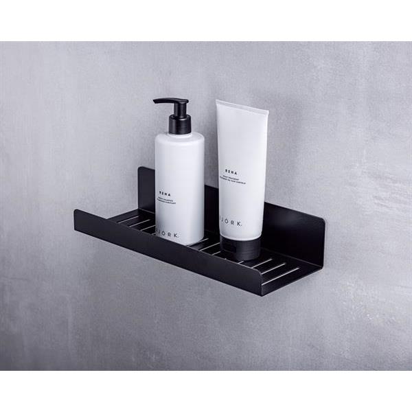 Shower shelf Line Glue-up Matt Black
