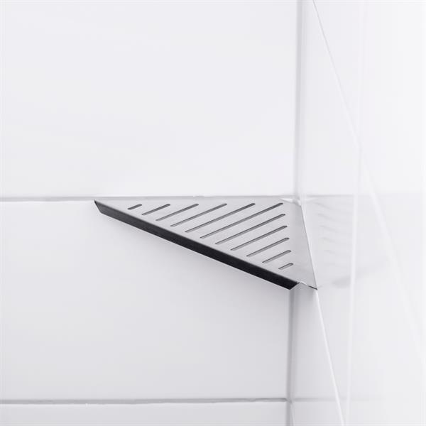 Shower shelf Corner New York Brushed