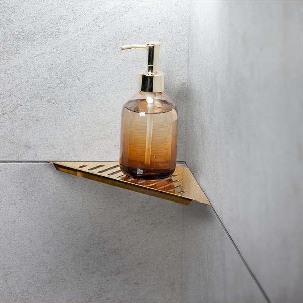 Shower shelf Corner New York Gold