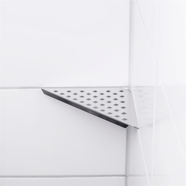 Shower shelf Corner Stockholm Brushed