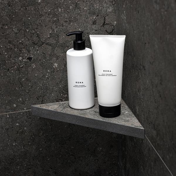 Shower Shelf Tile In Air Dark Granite