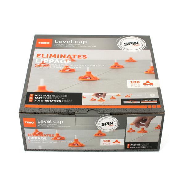 Level cap Spin Level 100 pcs