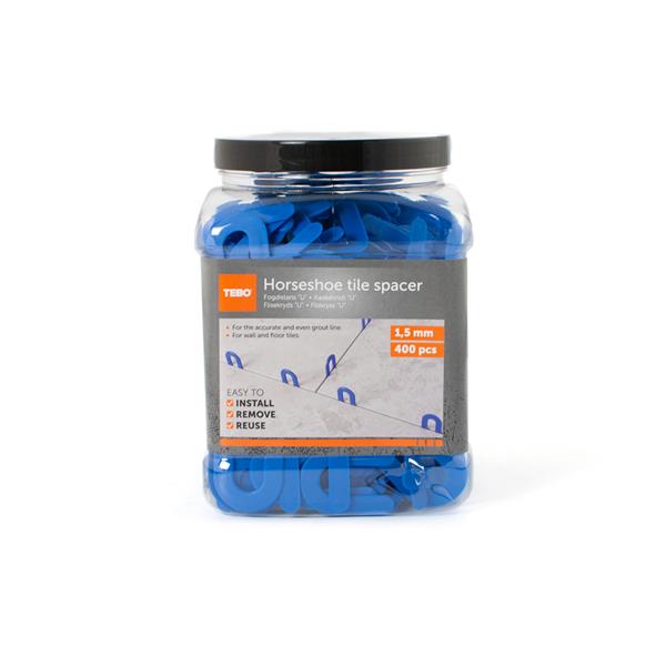 Horseshoe tile spacer