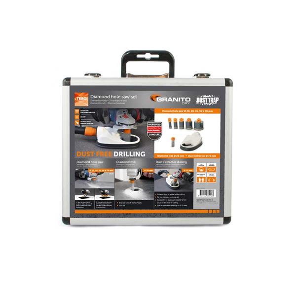 Diamond Hole Saw Granito Dry set L