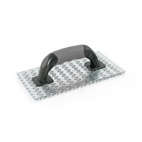 Spiked metal trowel