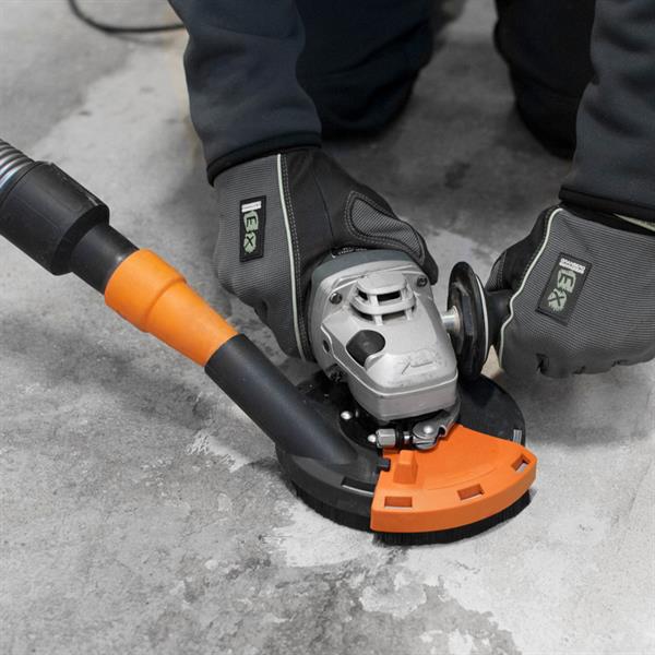 Dust extractor grinding