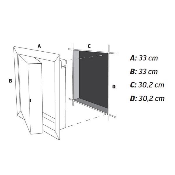 Inspection hatch 300 x 300 mm