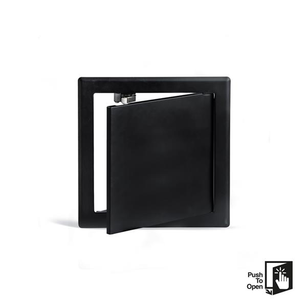 Inspection door PUSH Black 150x150 mm