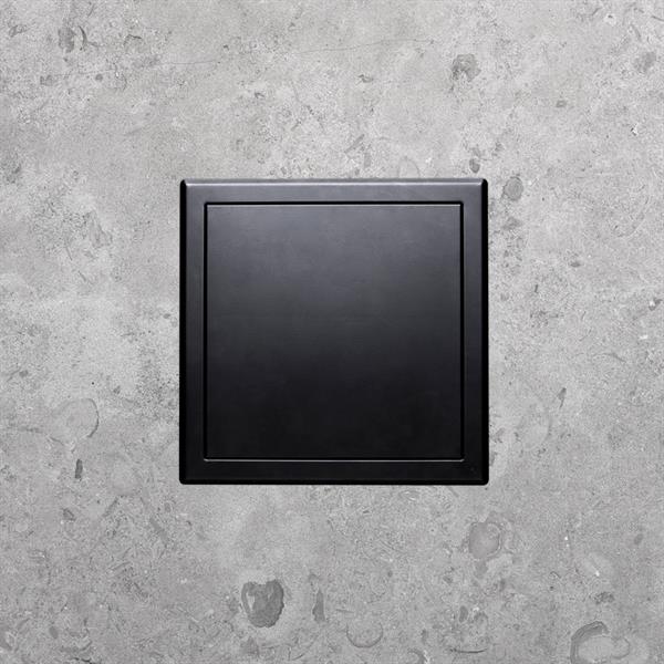 Inspection door PUSH Black 200x200 mm