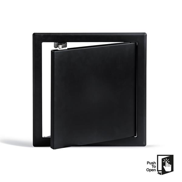 Inspection door PUSH Black 200x200 mm