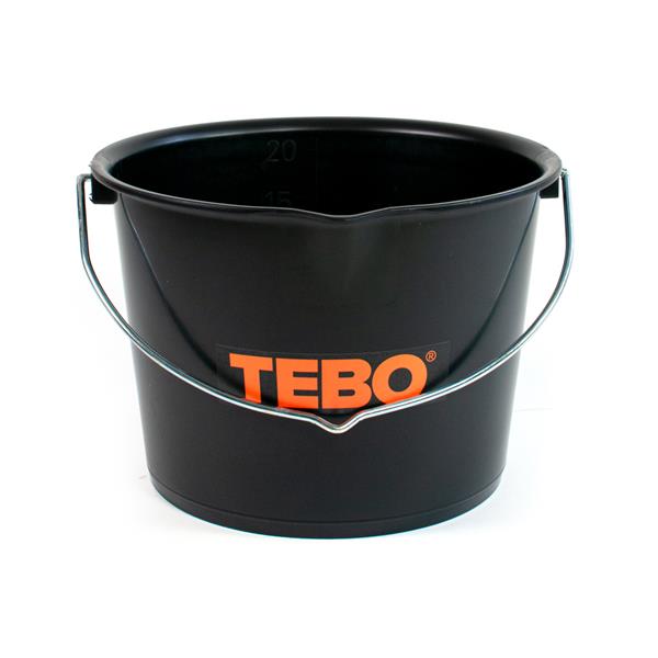 Heavy Duty bucket 20 L black w / spout
