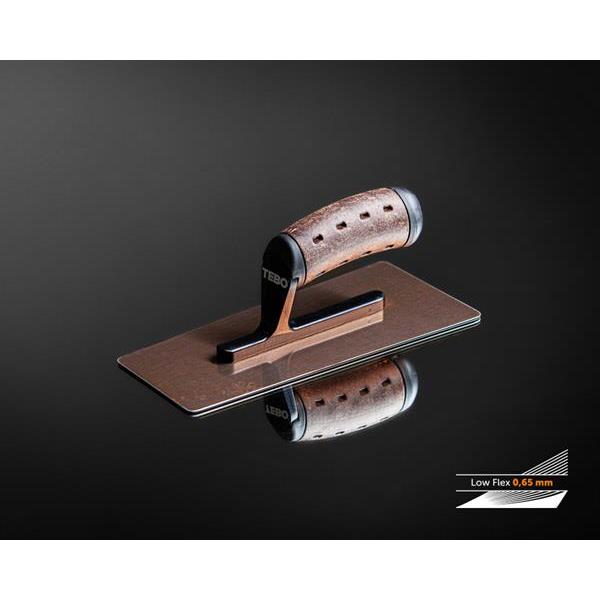 Venetian Plastering Trowel trapezoid Premium Leather 240 mm Low Flex