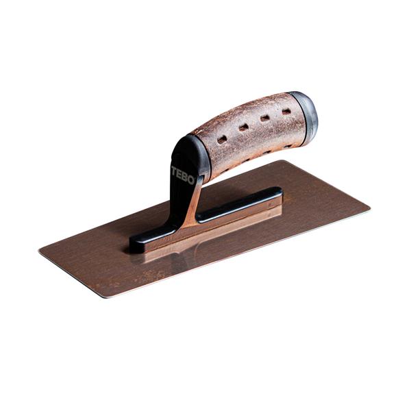 Venetian Plastering Trowel trapezoid Premium Leather 240 mm Low Flex