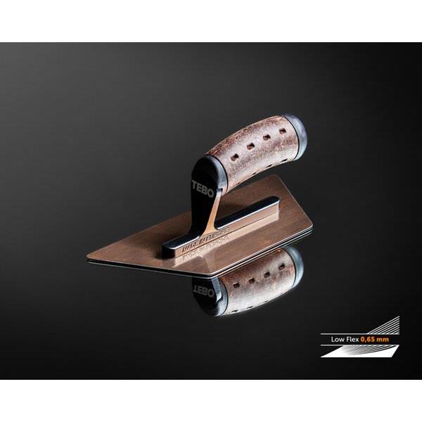 Venetian Plastering trowel Corner Premium Leather 240 mm Low Flex