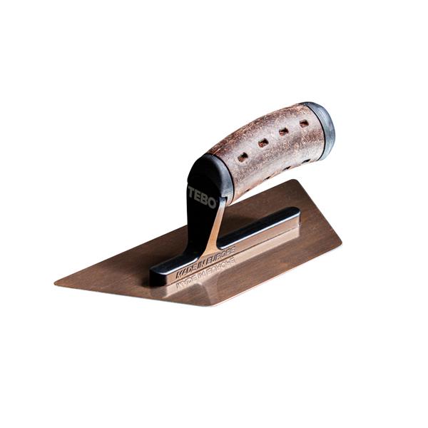 Venetian Plastering trowel Corner Premium Leather 240 mm Low Flex