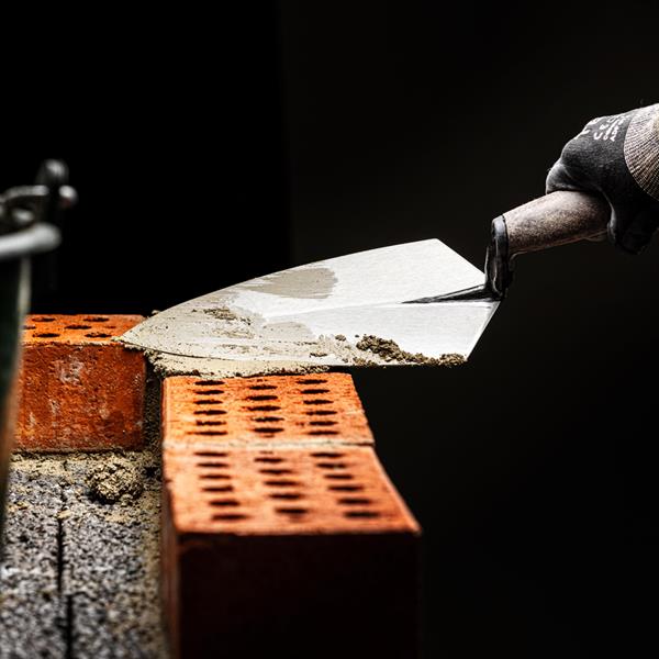 Forged Brick Trowel round edge London 254 mm