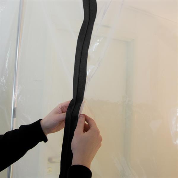 Self-adhesive zipper