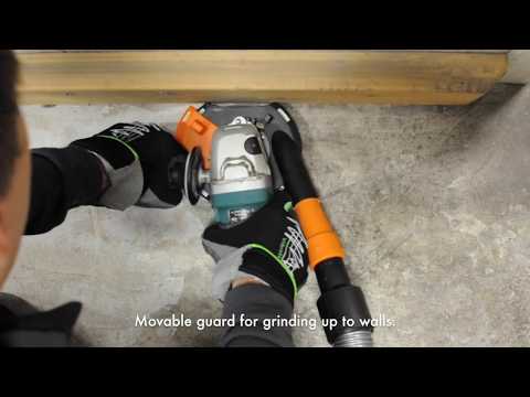 Dust extractor grinding