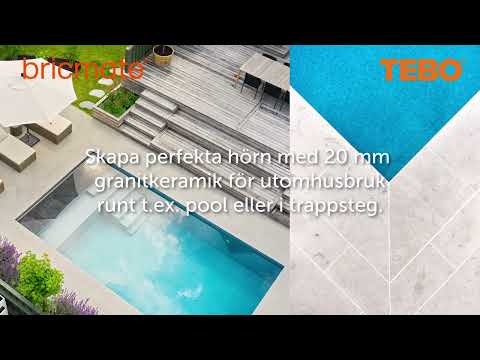 Kapa 20 mm granitkeramik för perfekta hörn